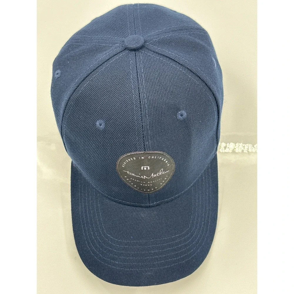 Mens Golf Hat‎ Navy Blue Adjustable Golf Cap w/vinyl California Logo